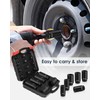 BOQNZN 1/2" Drive Crank Bolt Socket Set, 17MM 19MM 21MM