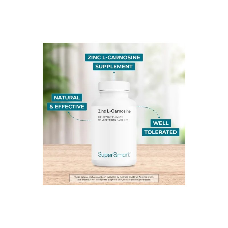 Supersmart Zinc L-carnosina 75 Mg - 120 Cápsulas