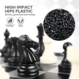 Peradix Peradix Schachspiel Magnetischem Einklappbar Schachbrett Schach für Kinder ab 6 Jahre (Schwarz und Weiß-25 * 25cm)