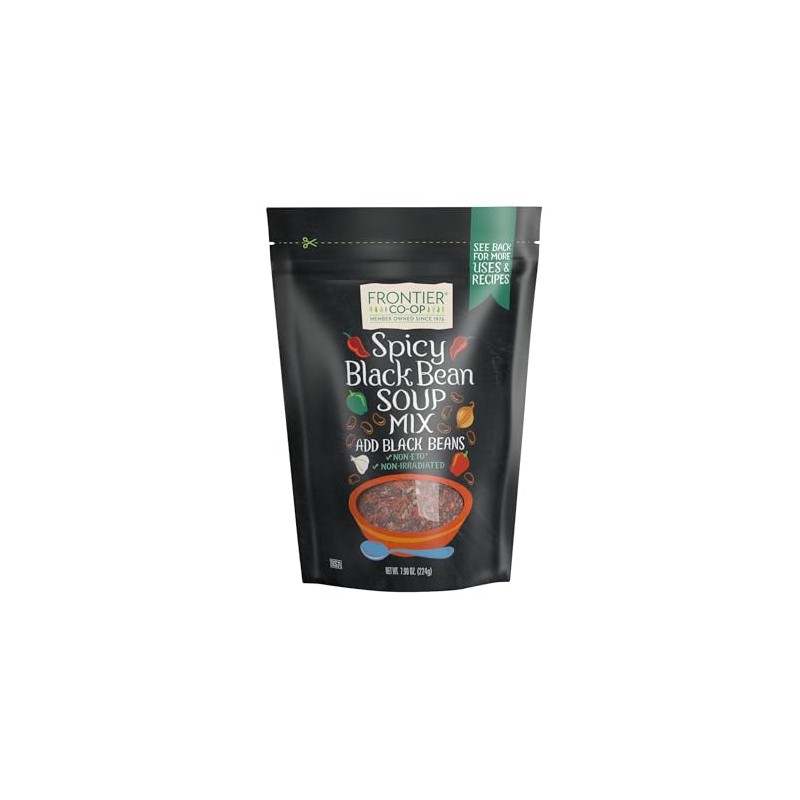 Frontier Spicy Black Bean Soup Mix Pouch, 7.90 Ounce