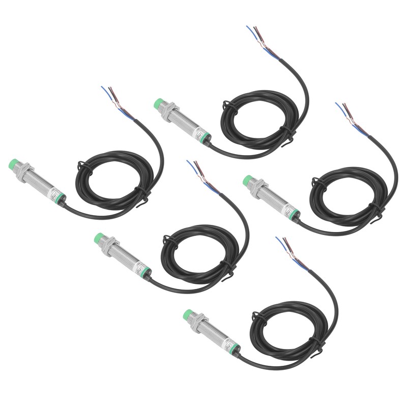 5PCS Inductive Proximity Sensor Non Contact Proximity Switch M12 NPN