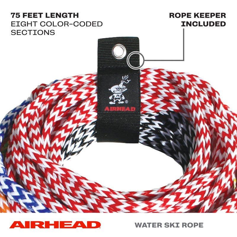 Airhead Water Ski Rope with Radius Handle, 8 Section for