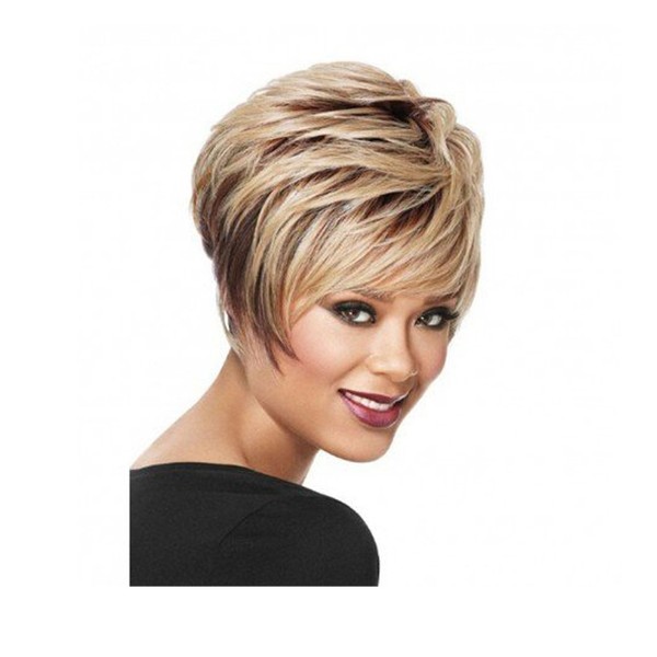 Royalfirst Fashion Blonde Short Wig for Women Lady with Free