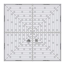 Creative Grids 14-1/2in Square It Up or Fussy Cut Square Quilt Ruler - CGRSQ14