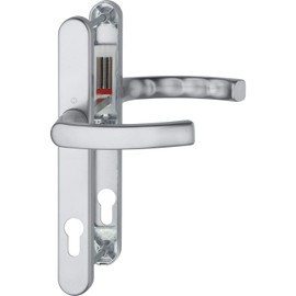 HOPPE CORK HANDLE - on a narrow plate, door thickness 72-82, silver