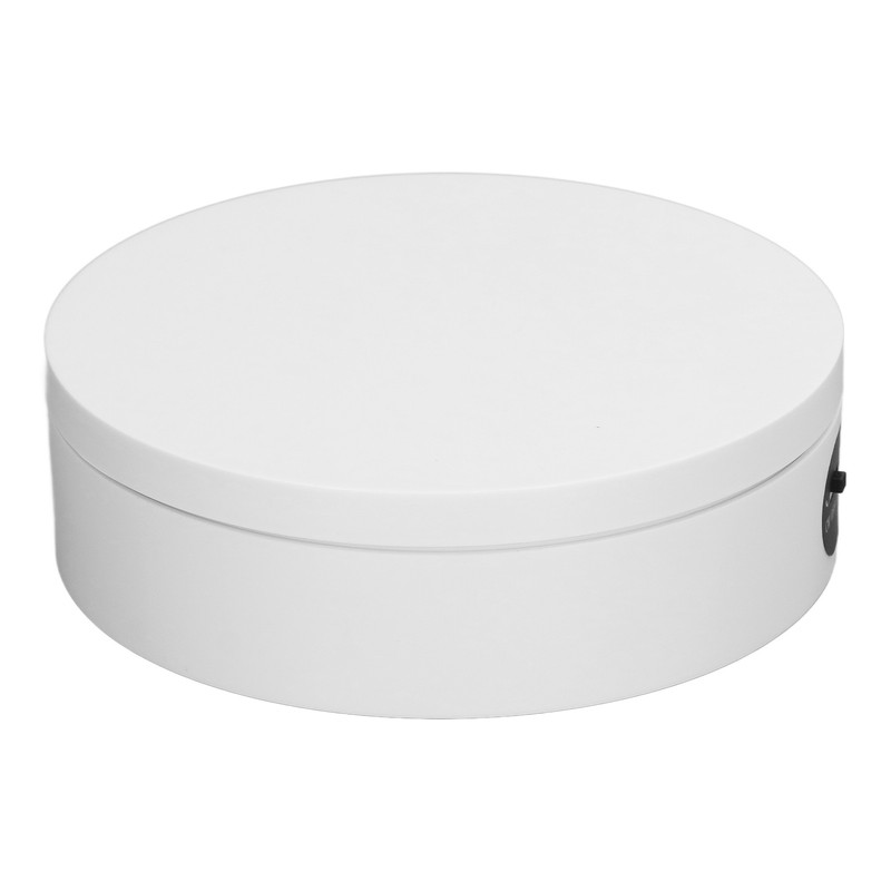 Rotating Display Stand White Epoxy Resin Flashing Motorized Rotating Display