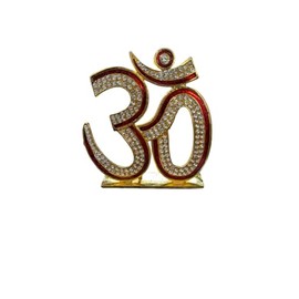 Gayatri Om car dashboard Wall Hanging with Gayatri Decorative Om Religious Wall Decor for Home Temple Mandir Dimension H5.5 L 4.7 inch
