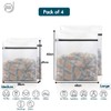 ROHI 4-Pack Mesh Laundry Bags – 2 Large (60x48cm) &