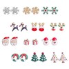 Abaodam 12 Pairs Ear Rings Xmas Earrings Christmas Earrings Christmas