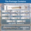 YOUDMEARUD 5" 12 Pack Gutter Hangers with Pre-Inserted Resistant Screw,