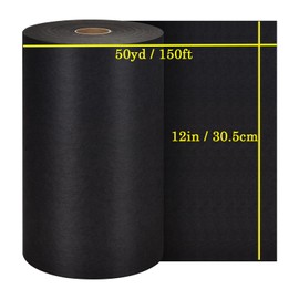 Black Cut Away Embroidery Stabilizer Backing (12 in x 50 yd Roll), Seneme Stabilizer for Embroidery Medium Weight 2.5oz Cutaway Embroidery Stabilizers for Machine Embroidery Stabilizer and Hand Sewing