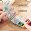 Acquwistach 4Pack Travel Pill Organizer with 64 Stickers - 10