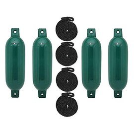Extreme Max 3006.7536 BoatTector Fender, Forest Green, 4.5" x 16" Value 4-Pack