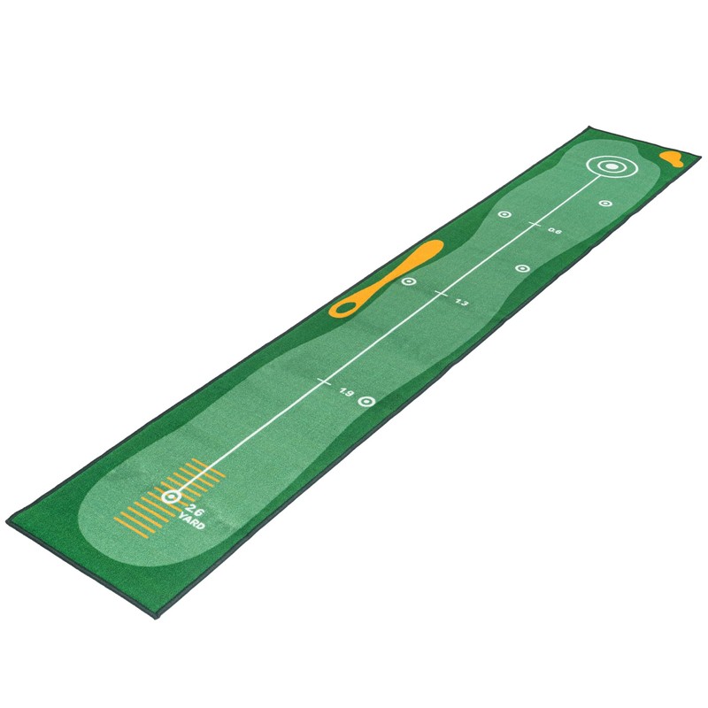 GLANC Golf Putting Practice Mat Set with Alignment Mirror &