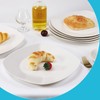 PUREZON Porcelain Square Dinner Plates Set of 6, 10.5 inch
