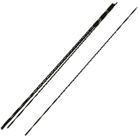 SK11 Electric Thread Saw Blade for Woodworking, Rubber, Plastic, 5 Pieces, Twist Type, No.9, Black