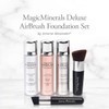 MagicMinerals Deluxe AirBrush Foundation Set by Jerome Alexander, 5 Piece Spray Foundation Kit, Medium