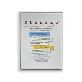 Stanzaz - Un juego de poesía para todos, para escritores, inspiradores de autoexpresión y creatividad, juegos de cartas para adultos y adolescentes, herramientas para maestros
