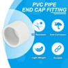 PATIKIL 3/4" PVC Pipe End Cap Fitting, 2 Pack Furniture