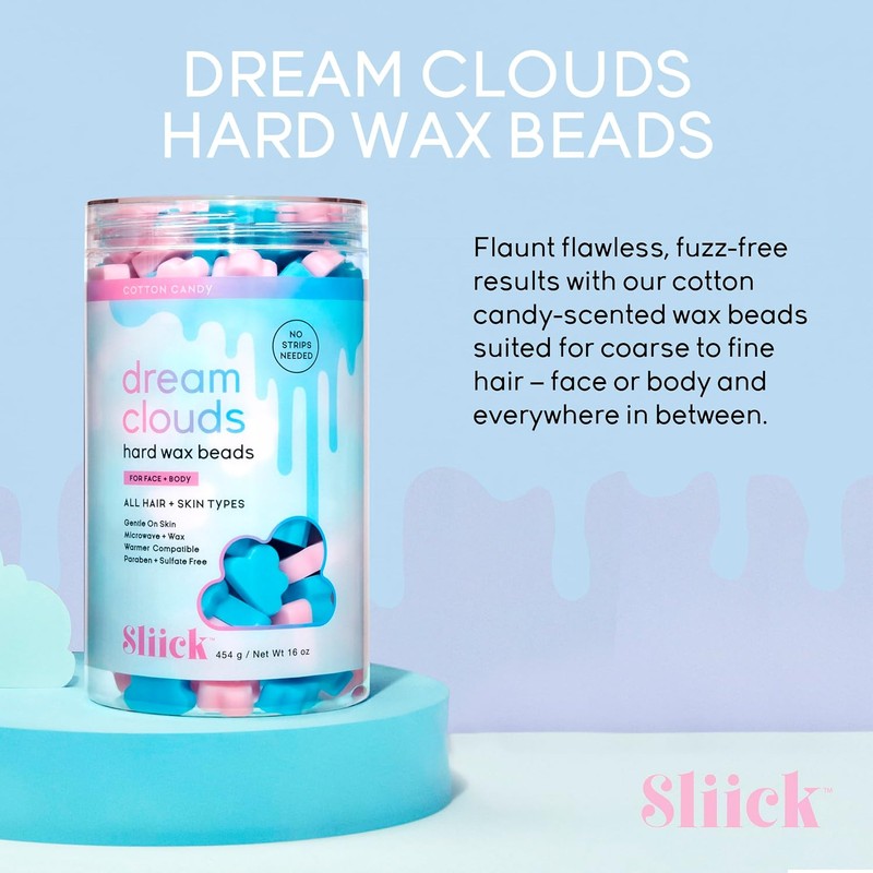 Sliick Cera Dura Dream Clouds en Perlas, Depilación Suave para