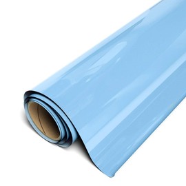 Siser EasyWeed Heat Transfer Vinyl 11.8" x 5ft Roll (Pale Blue) - - Compatible, Cricut, Silhouette and Other Craft/Professional Cutters - CPSIA Certified