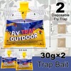 Glovv 2 Pack Disposable Fly Traps Outdoor Hanging, Fly Trap