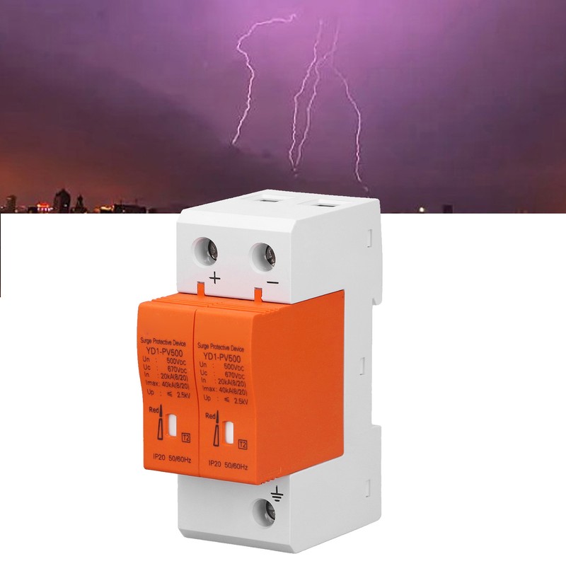 DC Surge Protector Visual Alarm Window Modular Design Protective Arrester
