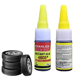 ELEpure 480s Black Strong Adhesive Car Rubber Repair Tire Glue Leather Glue Car Window Speaker Seal Tire Repair Glue 20g