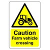 Safety First Display LTD Caution farm vehicle crossing sign -