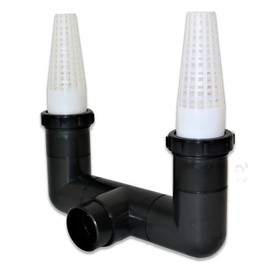eco-filtration DOUBLE REMOVABLE STRAINER/CAGE FROM 2”/56MM RIGID PIPE KOI FISH POND PIPE