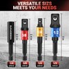 GURADESIGN 8-Piece Impact Socket Adapter Set for Drill, 1/4" 3/8"