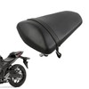 Moto Motorcycles Black Rear Pillion Passenger Seat Saddle Pad Cushion