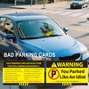 Bad Parking Cards, 60Pcs You Parked Like an Idiot Business