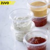 Zuvo Plastic Sauce Containers with Lids - 04 OZ (50