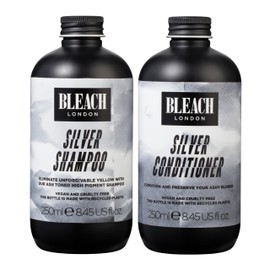 Bleach London Silver Shampoo x 250ml  Bleach London Silver Conditioner x 250ml by Bleach London                                                       