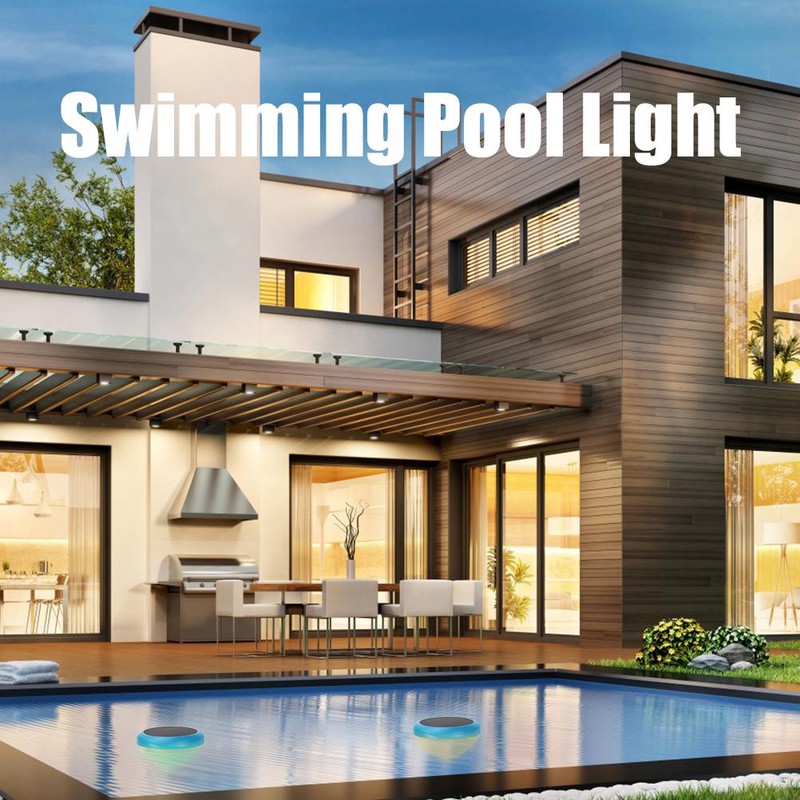 Solar Underwater Light Waterproof LED Floating Light RGB Swimming Pool