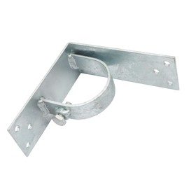 Aiwaiufu Chain Link Fence 2-1/2" (2-3/8" OD) Wood to Steel Corner Bracket, Wood Fence to Steel Post Adapters, Adapter Brackets (Pack of 4)