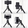 Mini Metal Desktop Tripod Stand Selfie Vlog Handle for Mobile