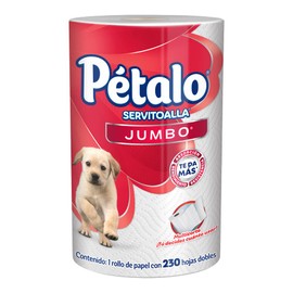 Pétalo Jumbo Multicorte Servitoalla, 1 Rollo De 230 Hojas Dobles