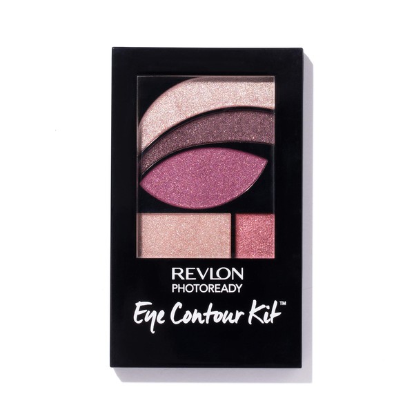 Revlon PhotoReady Eye Contour Kit, Eyeshadow Palette with 5 Wet/Dry Shades & Double-Ended Brush Applicator, Romaticism (540), 0.1oz