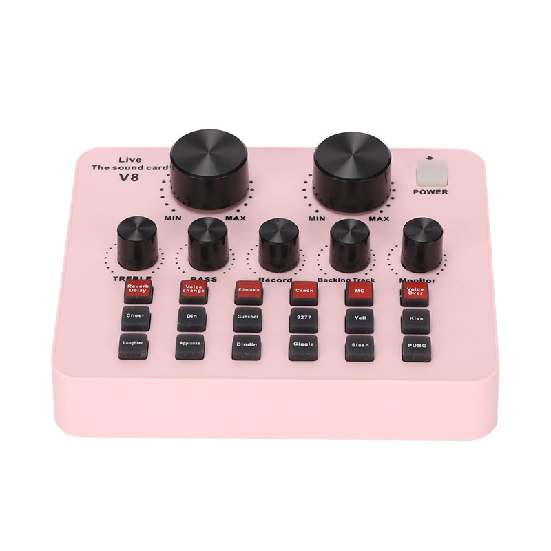 V8 USB Live Sound Card 48KHz 16 Bits Dual Channel