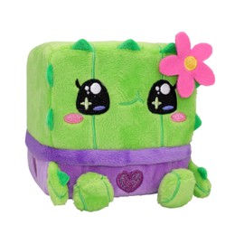 Cubeez Plush Cacti 10cm – Stackable Squishy Memory Foam Soft Toy, Fun Collectible with Quirky Characters, Collect All 12 for Stacks of Fun, 10x10x10cm, Suitable from Birth, Green