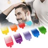 Guía para cortapelos, 10 peines de límite de dientes brillantes,