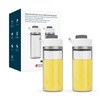 KITCHENDAO Precision Pour Glass Oil Dispenser 2-Piece Set with 3