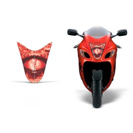 AMR Racing Sport Bike Headlight Eye Graphics Decal Cover Compatible with Suzuki Hayabusa 1300 2008-2014 - Corrupt