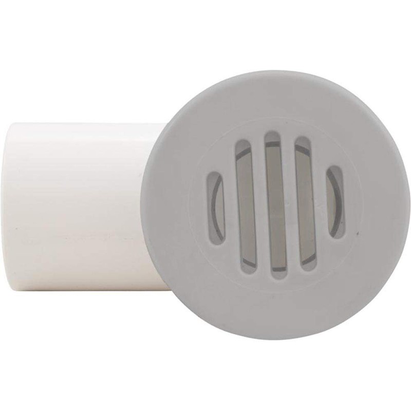 Waterway Plastics Drain Assembly, Low Profile, 3/4" Socket/1" Spg, Gray