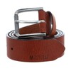 MUSTANG Men's Belt Full Cowhide Leather Belt, Cognac, 120