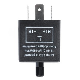 Rainco LED Flasher Relay CF-13KT 12V 0.1W-150W 3 Pin Motorcycle Turn Signal Adjustable Flasher