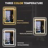 LOAAO 23.6"x31.5" LED Mirror for Bathroom, Lighted Bathroom Mirror with