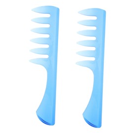 OATIPHO 10 pcs Wide Tooth Comb for Men Thick Curly Hair Styling Tool Plastic Hairdressing Grooming Accessory for Salon and Home Use